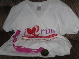 T-shirt and medal