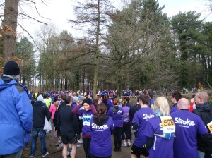 Start line before the organised jollity started