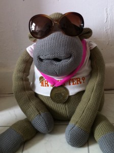 Medal monkey sends you his best wishes for a splendid Juneathon